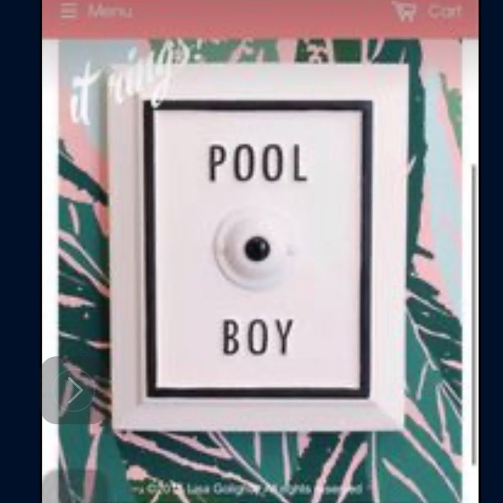 Pool boy sign